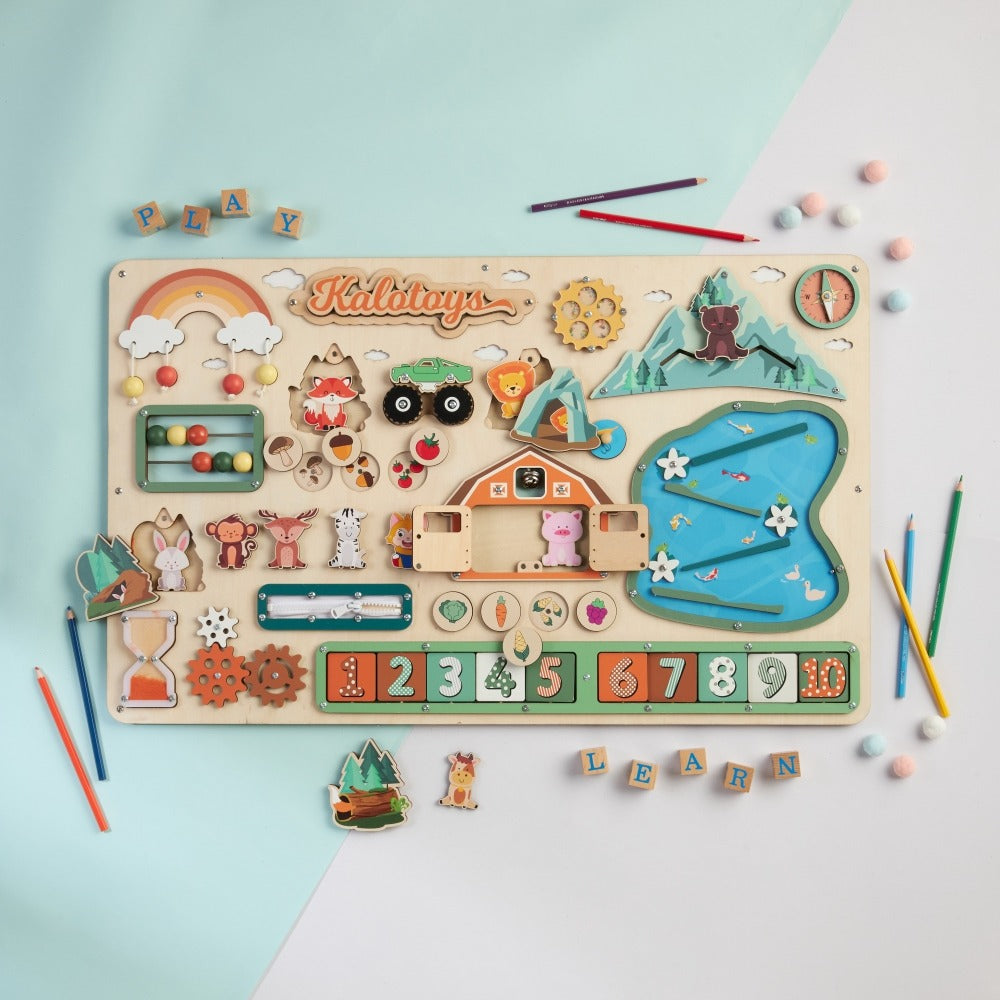 Farm Busy Board With Baby Name BB13