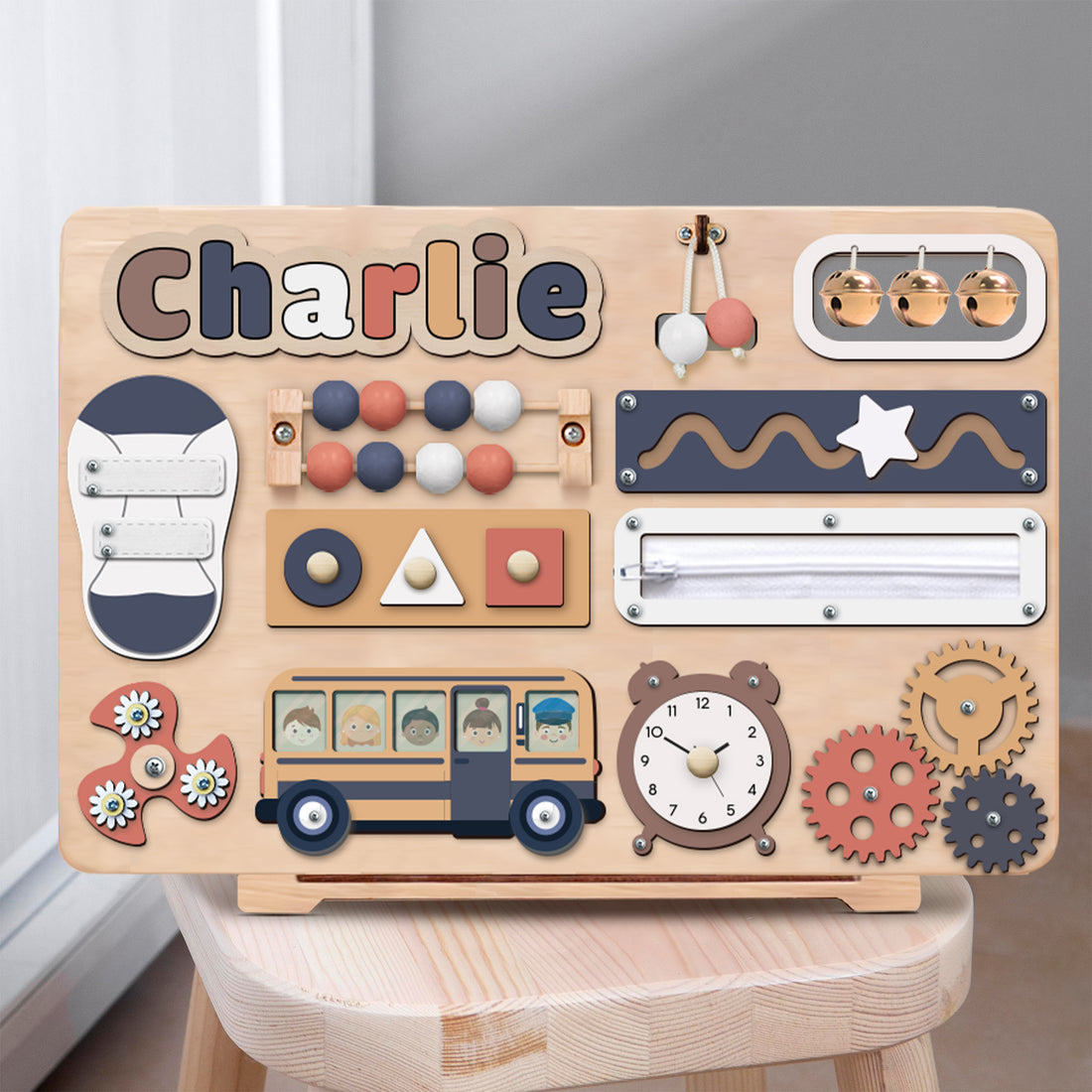 Personalized Busy Board With Baby Name BB51