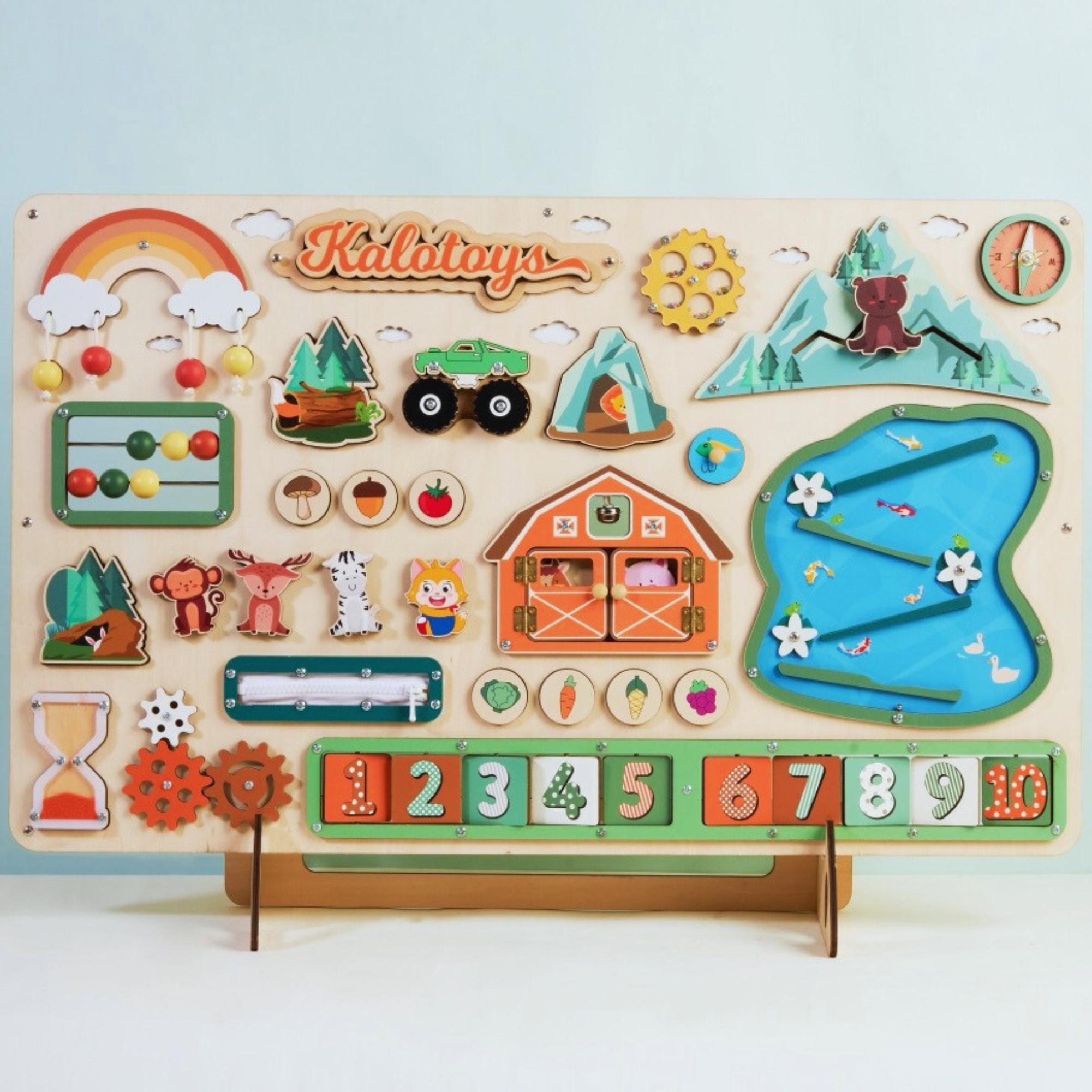 Farm Busy Board With Baby Name BB13